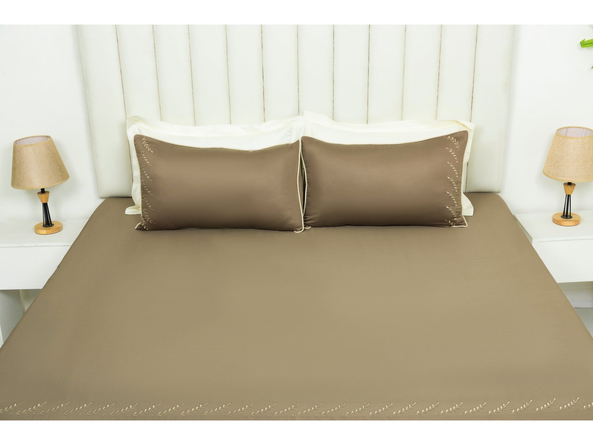 EMBROIDERY BEDSHEET 100% COTTON (3PCS) - Bedding Bliss