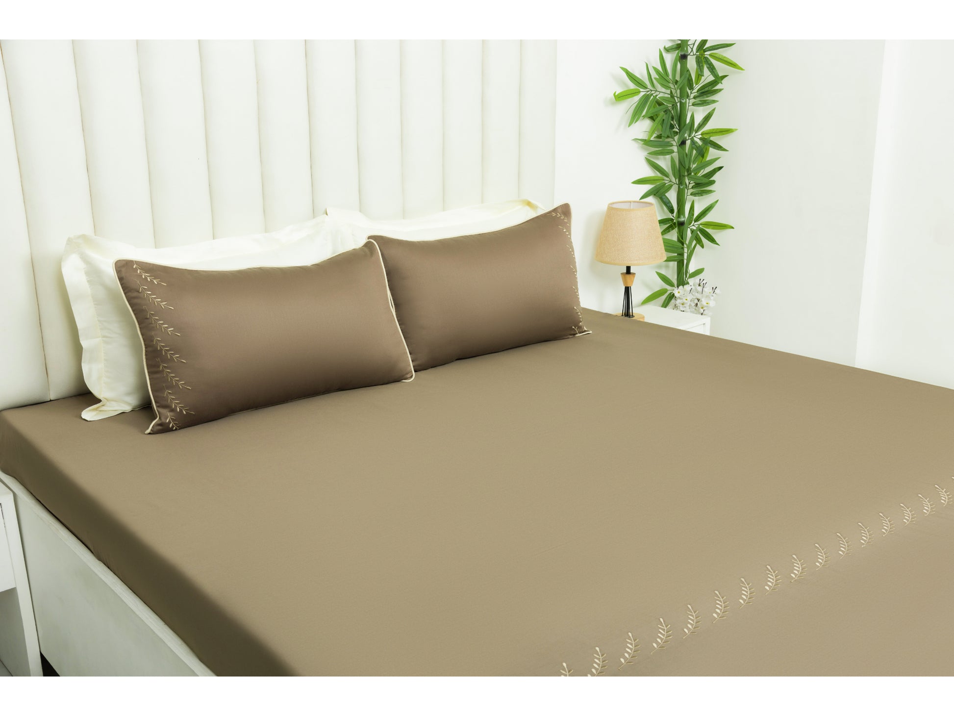 EMBROIDERY BEDSHEET 100% COTTON (3PCS) - Bedding Bliss
