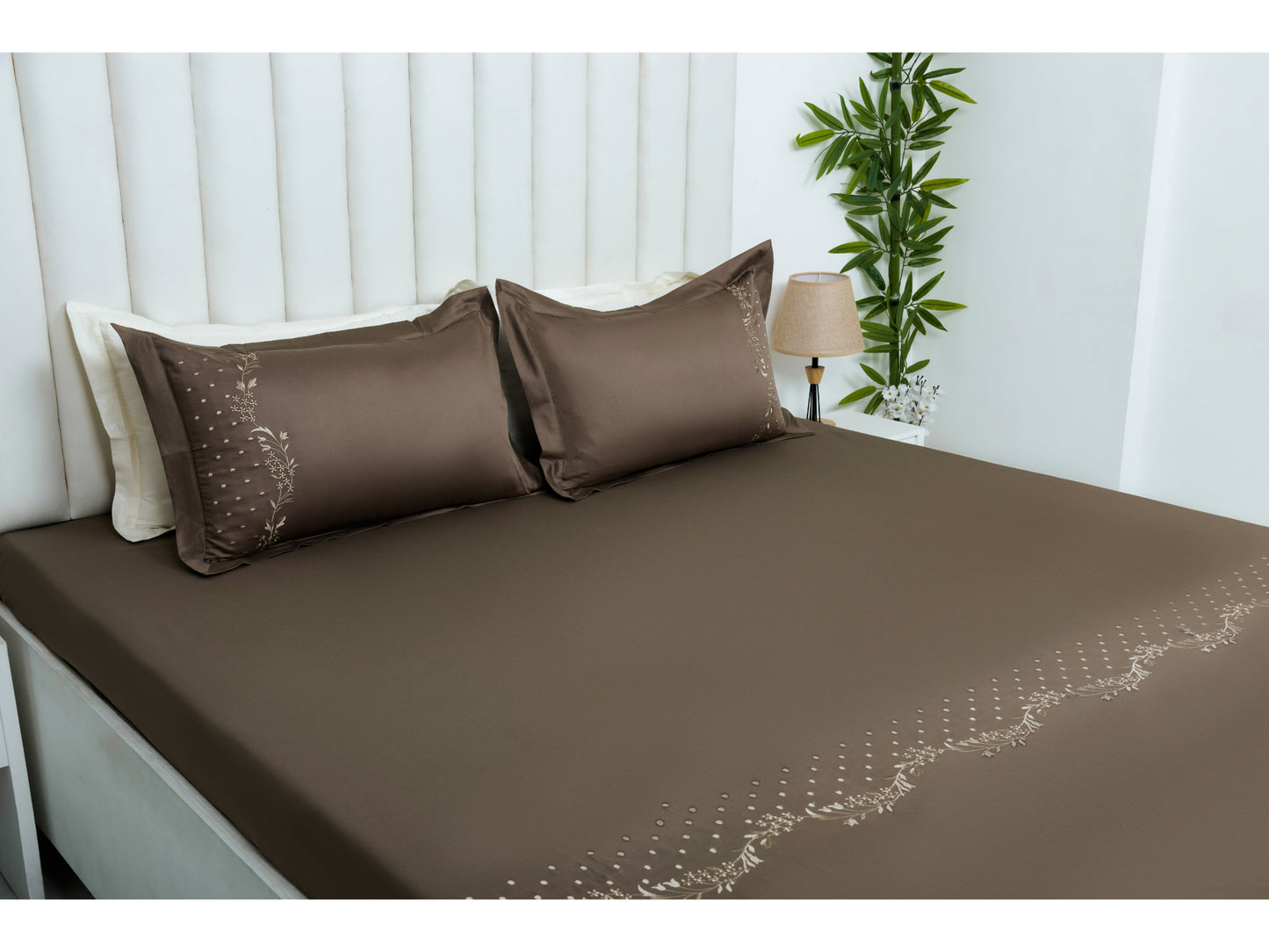 EMBROIDERY BEDSHEET 100% COTTON (3PCS) - Bedding Bliss