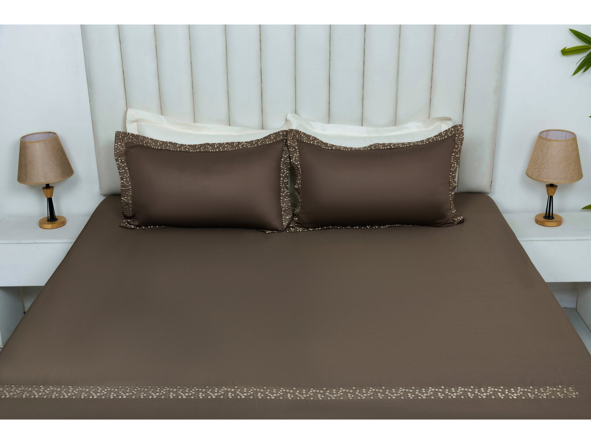 EMBROIDERY BEDSHEET 100% COTTON (3PCS) - Bedding Bliss