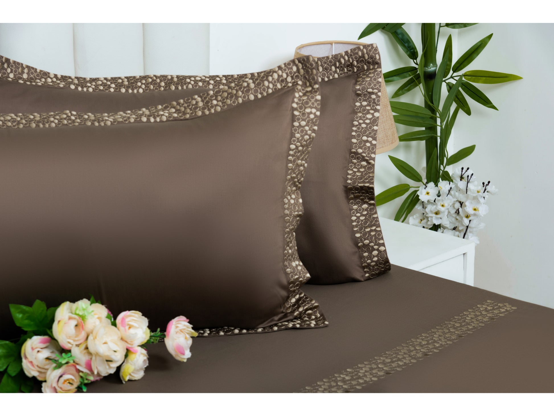 EMBROIDERY BEDSHEET 100% COTTON (3PCS) - Bedding Bliss