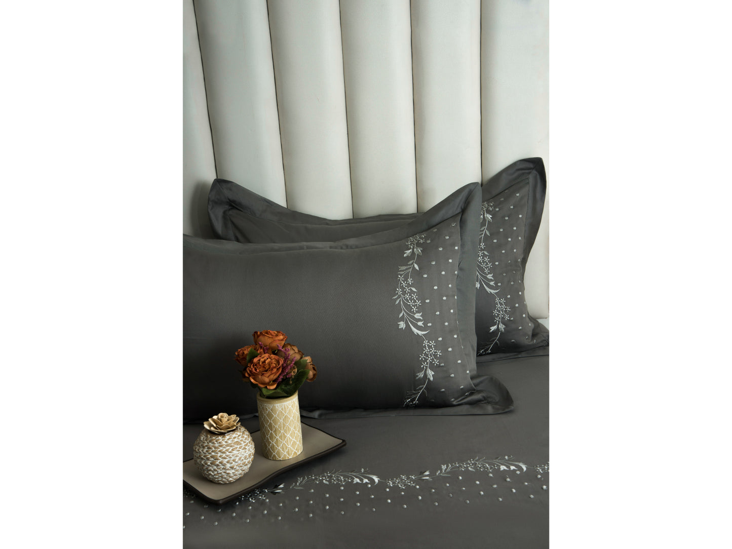 EMBROIDERY BEDSHEET 100% COTTON (3PCS) - Bedding Bliss