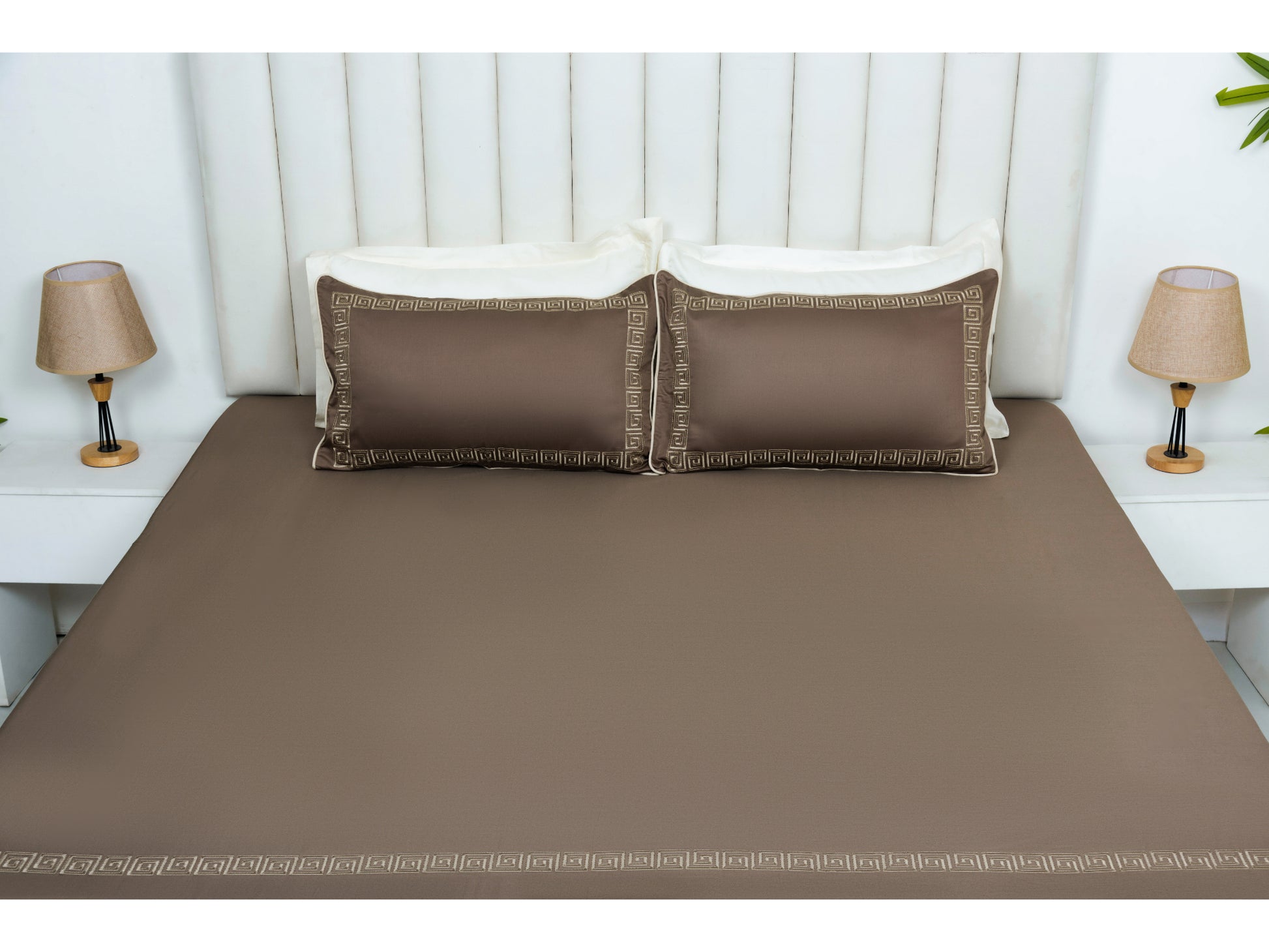 EMBROIDERY BEDSHEET 100% COTTON (3PCS) - Bedding Bliss