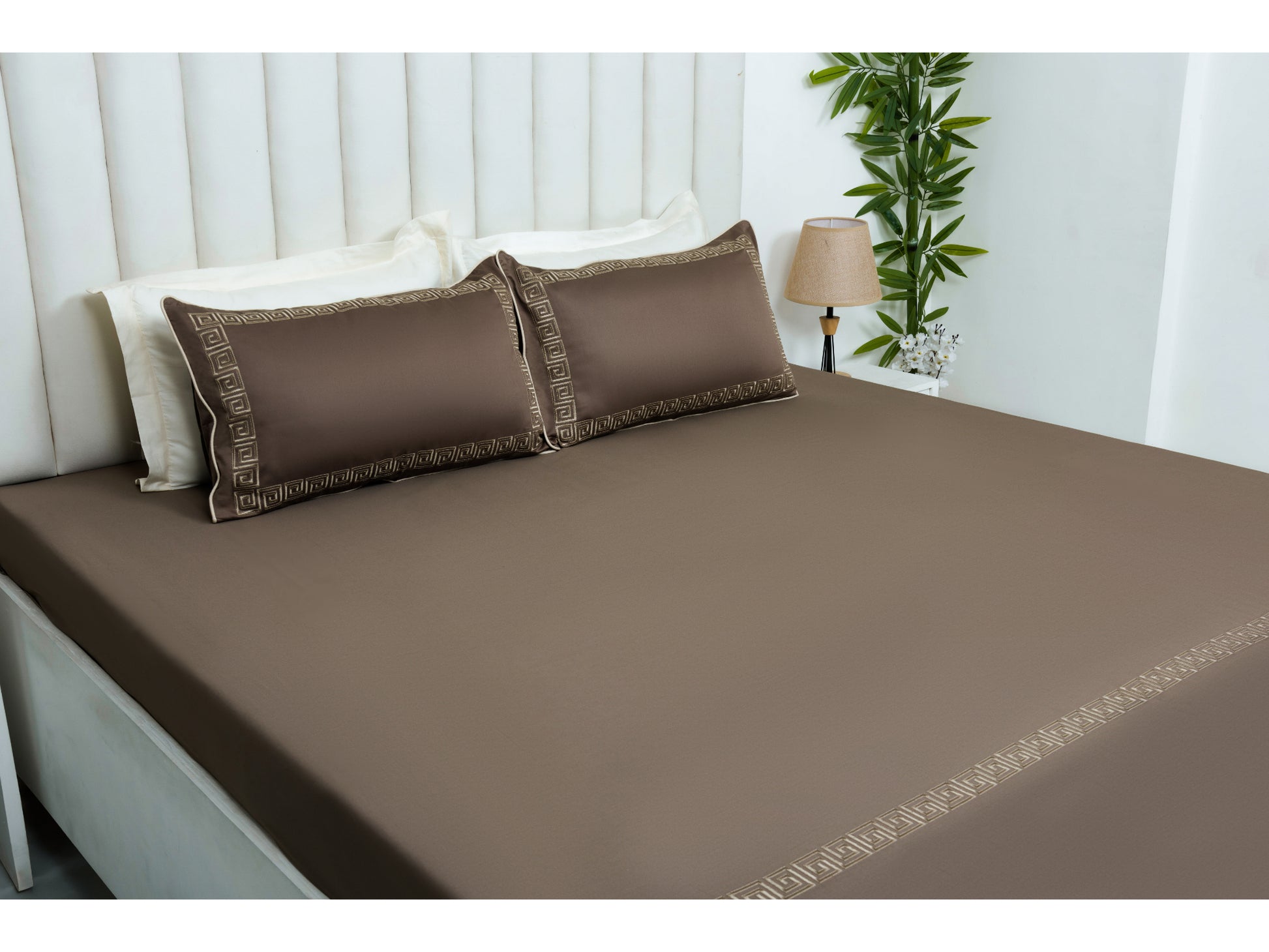 EMBROIDERY BEDSHEET 100% COTTON (3PCS) - Bedding Bliss