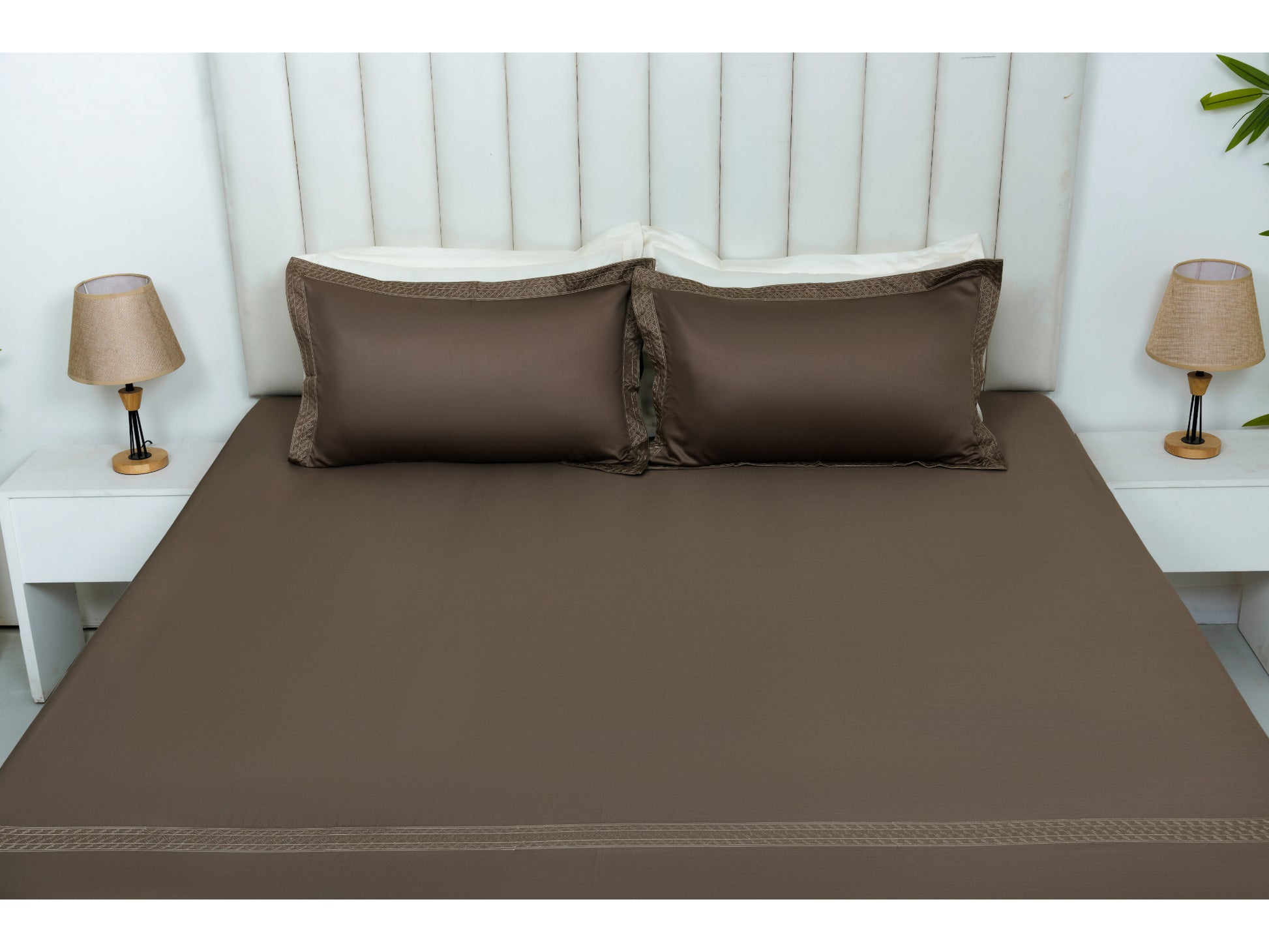 EMBROIDERY BEDSHEET 100% COTTON (3PCS) - Bedding Bliss