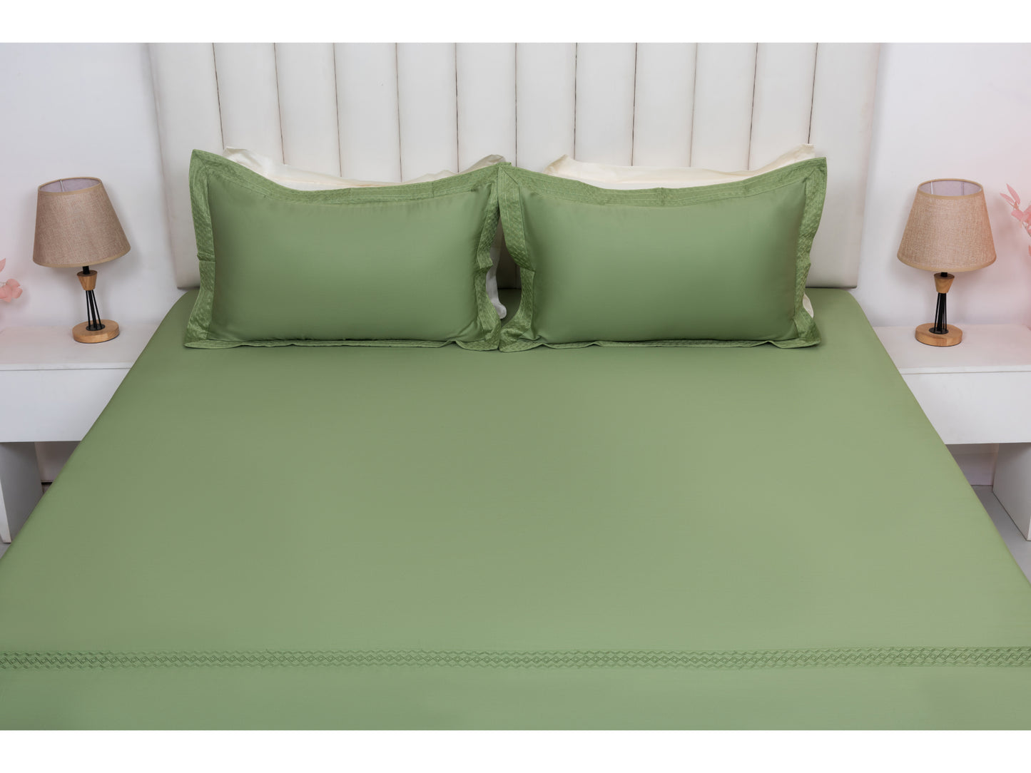 EMBROIDERY BEDSHEET 100% COTTON (3PCS) - Bedding Bliss