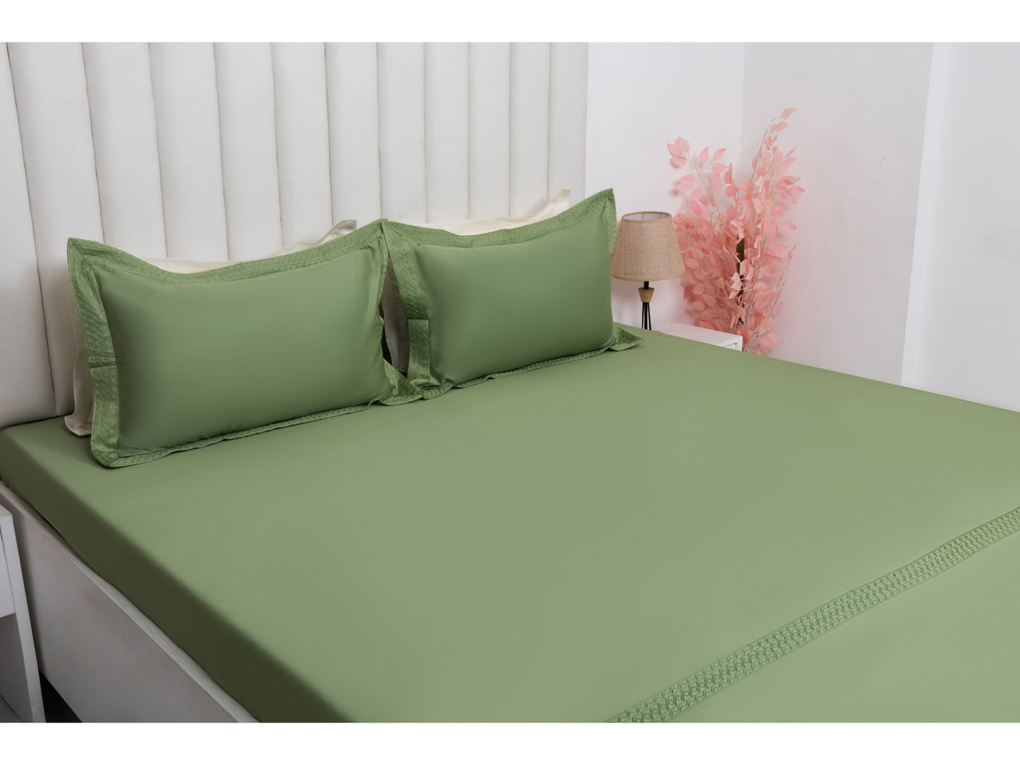 EMBROIDERY BEDSHEET 100% COTTON (3PCS) - Bedding Bliss