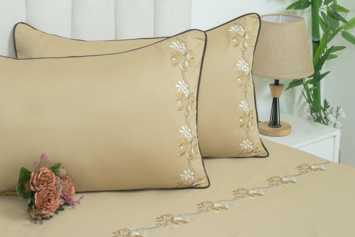 EMBROIDERY BEDSHEET 100% COTTON (3PCS)