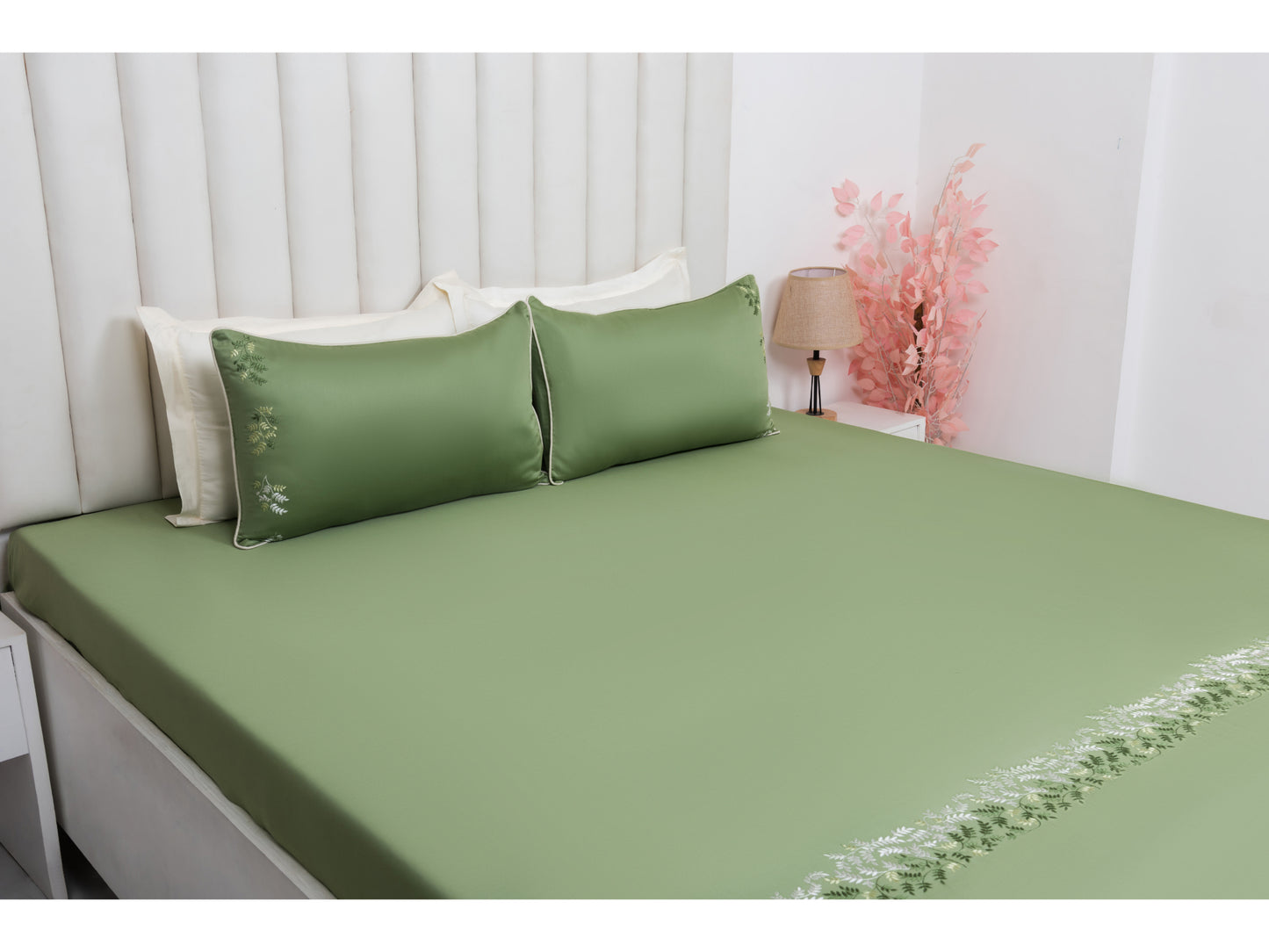 EMBROIDERY BEDSHEET 100% COTTON (3PCS) - Bedding Bliss