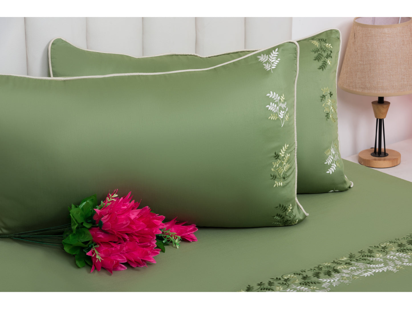 EMBROIDERY BEDSHEET 100% COTTON (3PCS) - Bedding Bliss