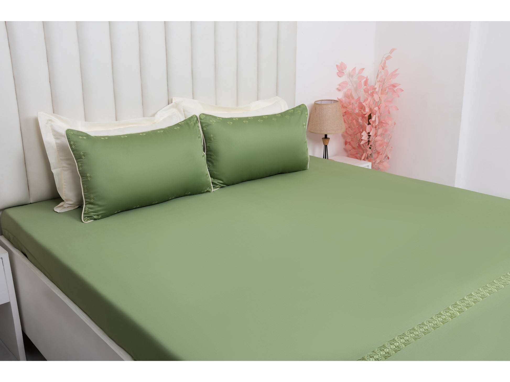 EMBROIDERY BEDSHEET 100% COTTON (3PCS) - Bedding Bliss