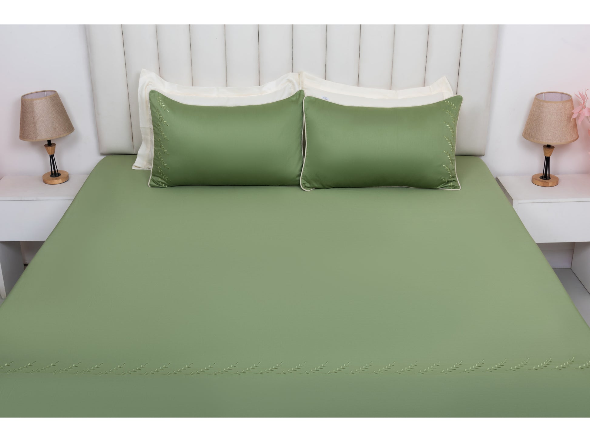 EMBROIDERY BEDSHEET 100% COTTON (3PCS) - Bedding Bliss