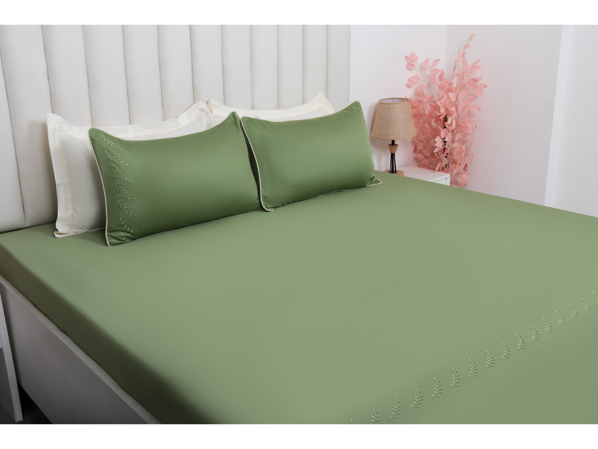 EMBROIDERY BEDSHEET 100% COTTON (3PCS) - Bedding Bliss