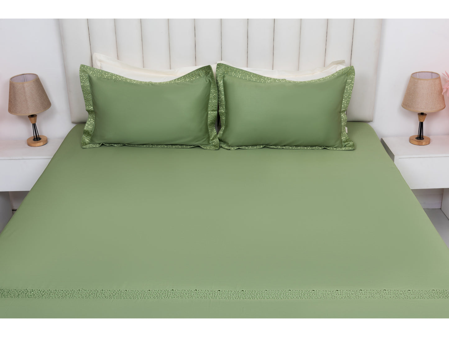 EMBROIDERY BEDSHEET 100% COTTON (3PCS) - Bedding Bliss