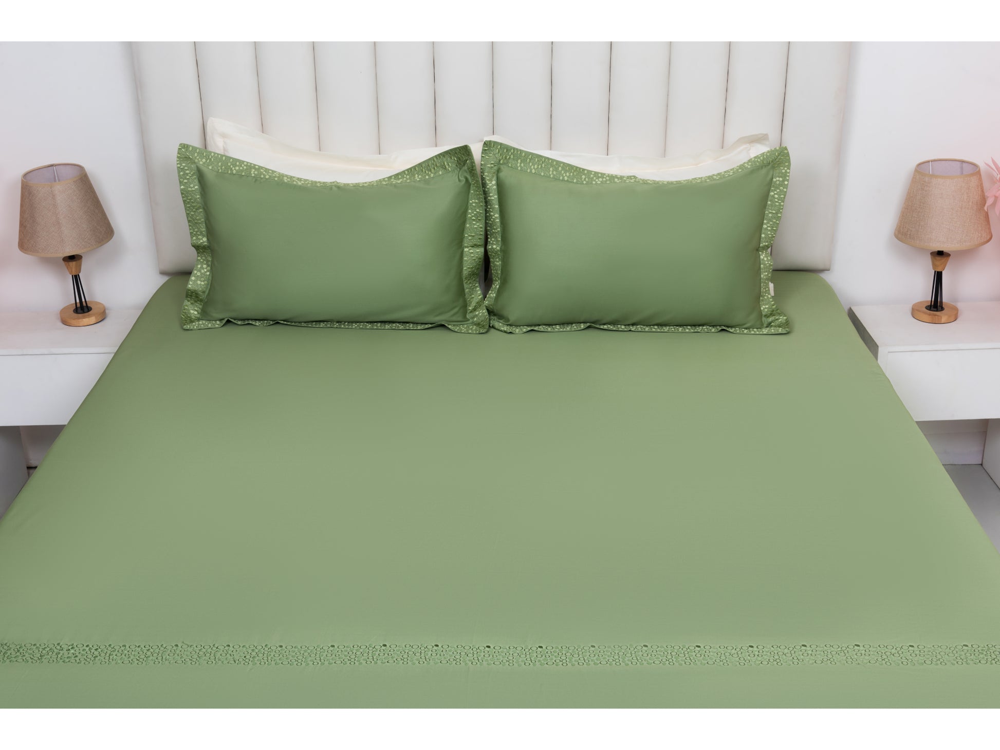 EMBROIDERY BEDSHEET 100% COTTON (3PCS) - Bedding Bliss