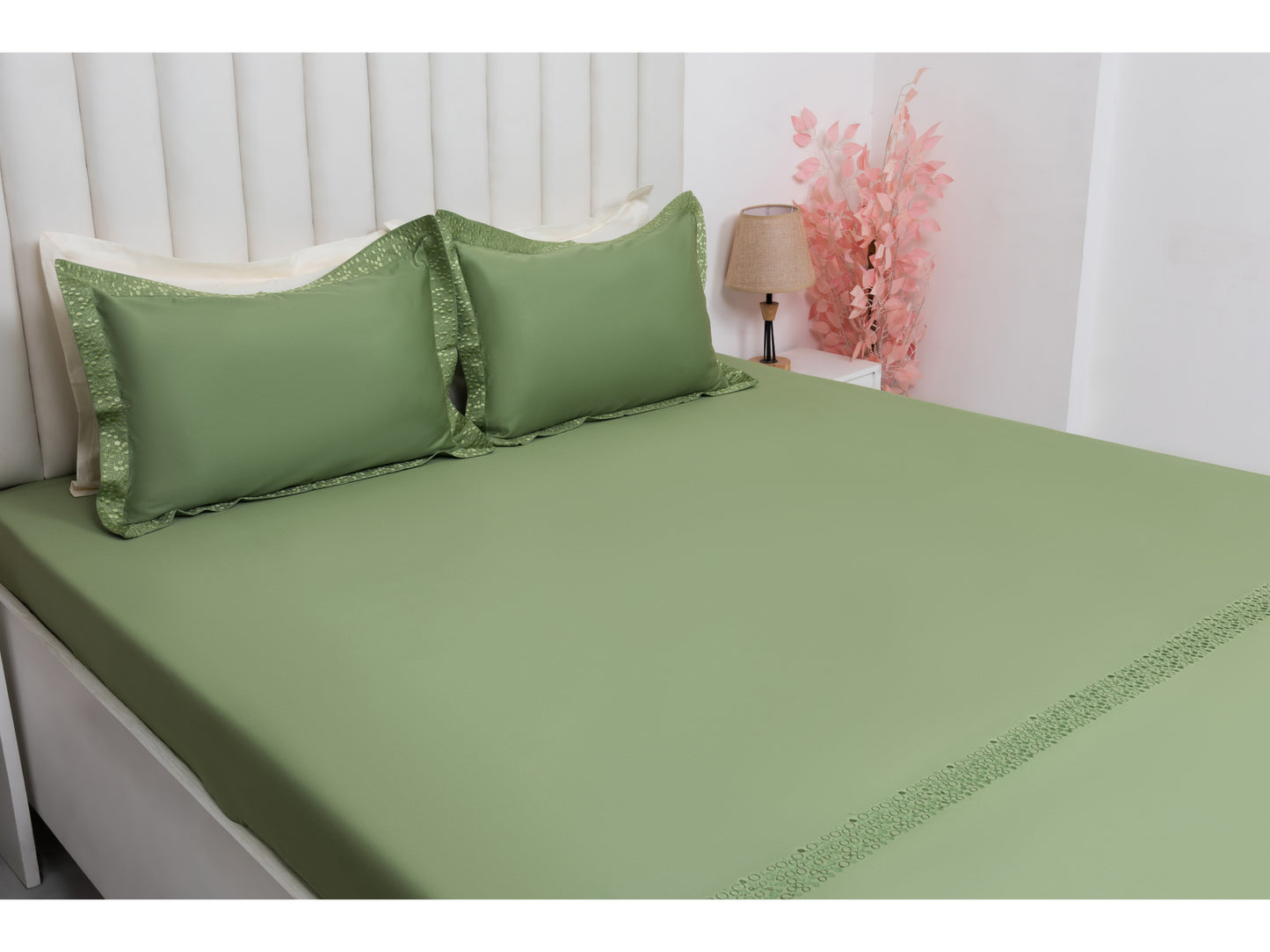 EMBROIDERY BEDSHEET 100% COTTON (3PCS) - Bedding Bliss