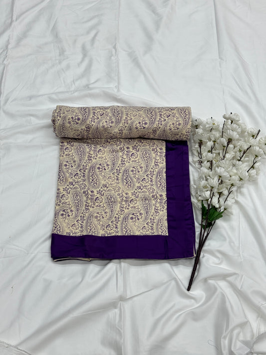PURE COTTON SINGLE LAYER DOHOR (VIOLET) - Bedding Bliss