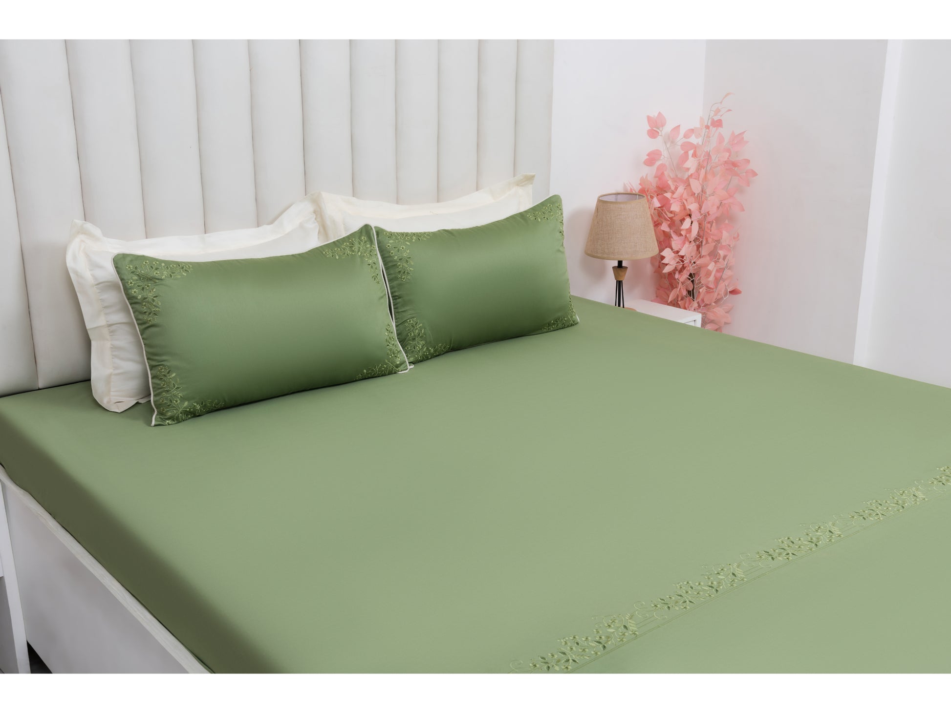 EMBROIDERY BEDSHEET 100% COTTON (3PCS) - Bedding Bliss