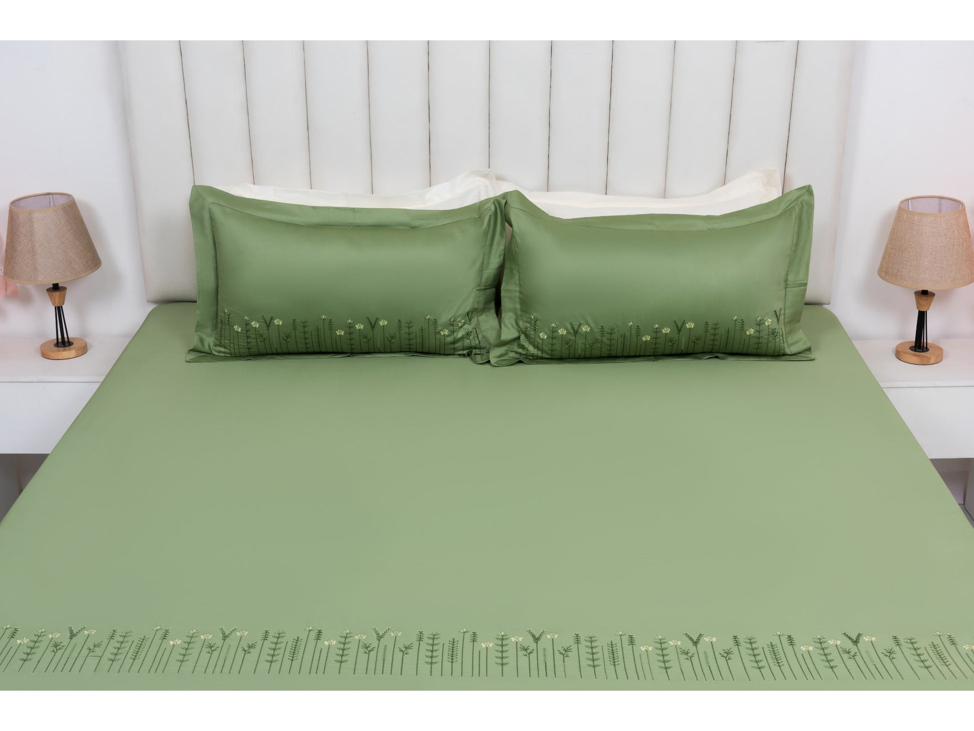 EMBROIDERY BEDSHEET 100% COTTON (3PCS) - Bedding Bliss