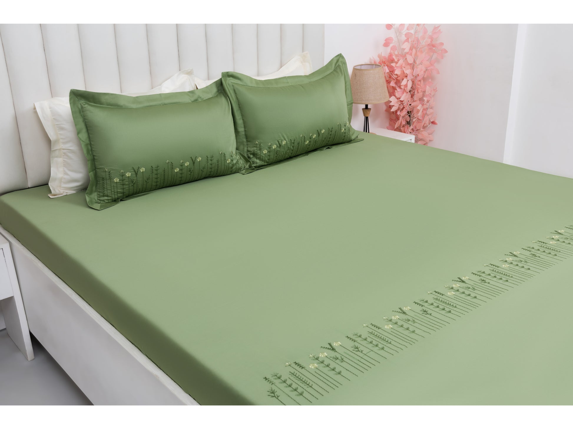 EMBROIDERY BEDSHEET 100% COTTON (3PCS) - Bedding Bliss