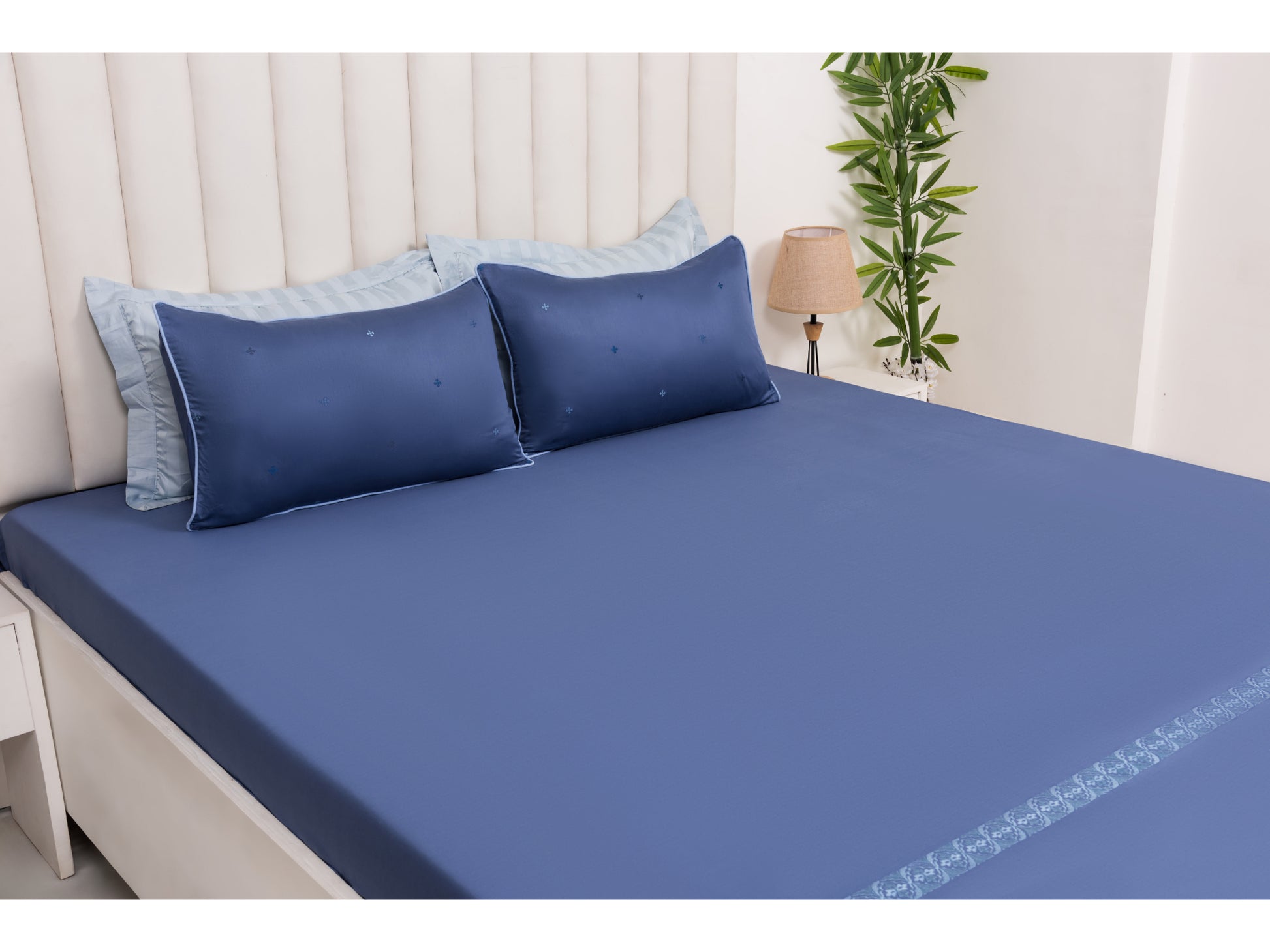 EMBROIDERY BEDSHEET 100% COTTON (3PCS) - Bedding Bliss