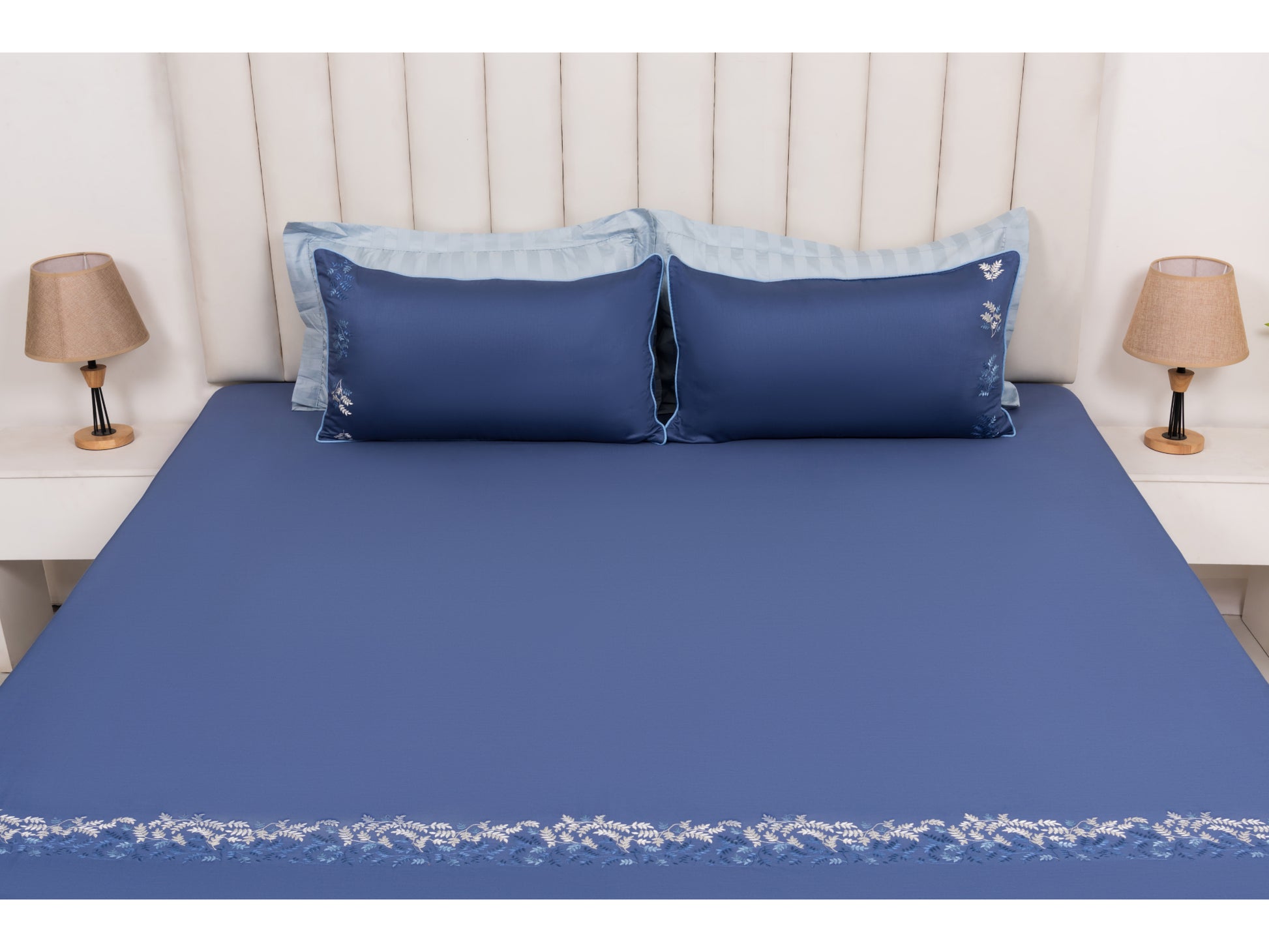 EMBROIDERY BEDSHEET 100% COTTON (3PCS) - Bedding Bliss