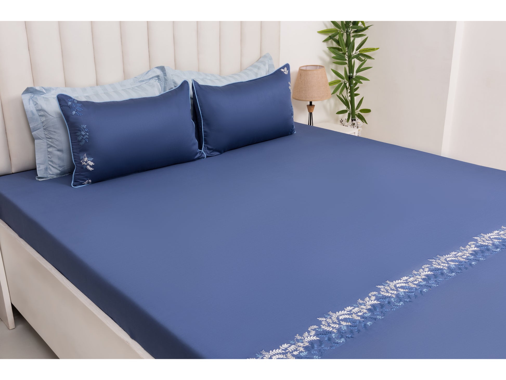 EMBROIDERY BEDSHEET 100% COTTON (3PCS) - Bedding Bliss