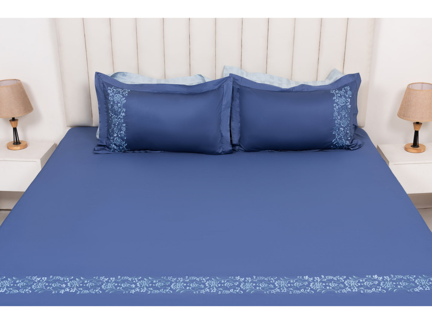 EMBROIDERY BEDSHEET 100% COTTON (3PCS) - Bedding Bliss