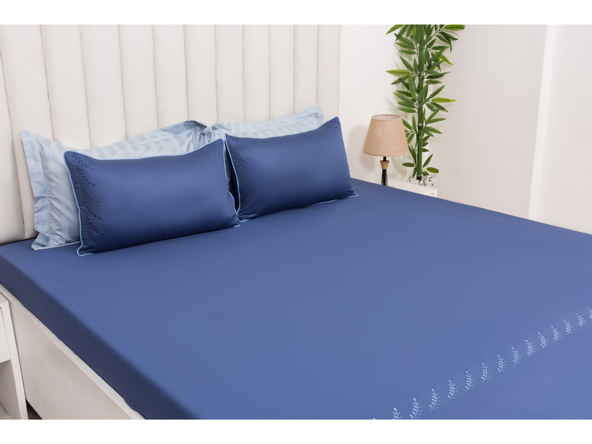 EMBROIDERY BEDSHEET 100% COTTON (3PCS) - Bedding Bliss