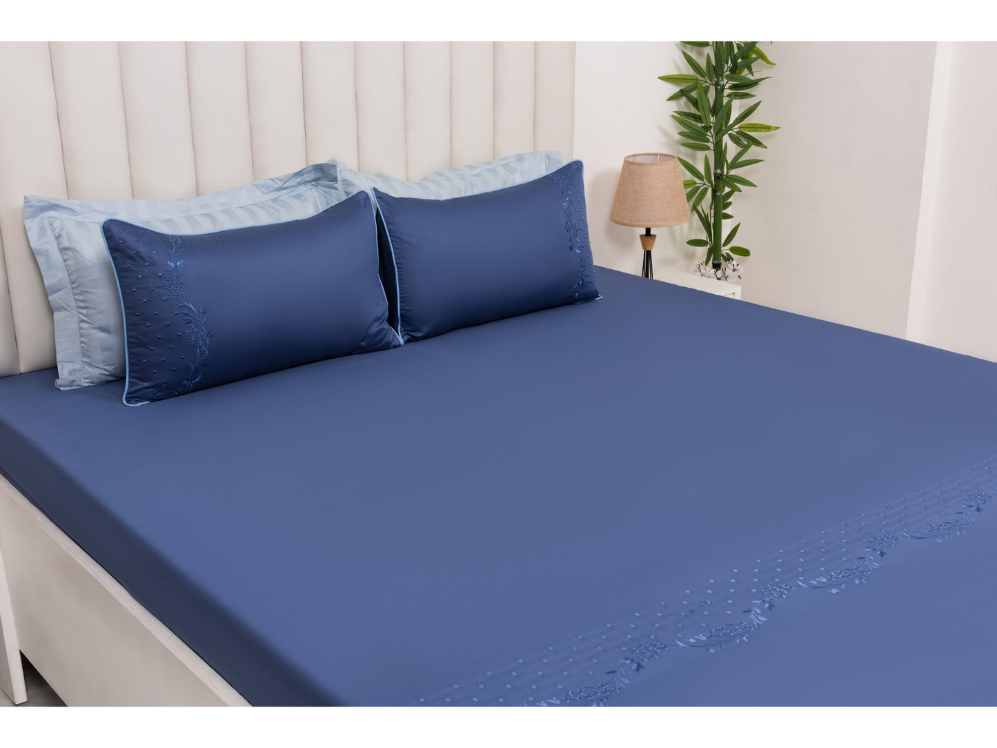 EMBROIDERY BEDSHEET 100% COTTON (3PCS) - Bedding Bliss