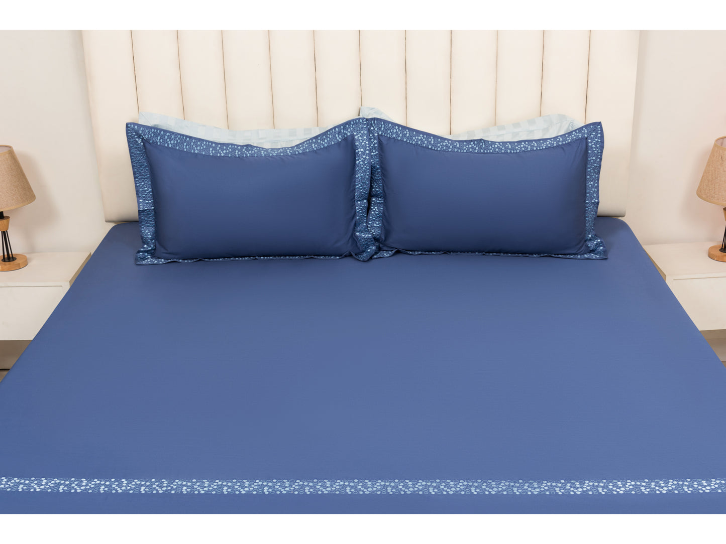 EMBROIDERY BEDSHEET 100% COTTON (3PCS) - Bedding Bliss