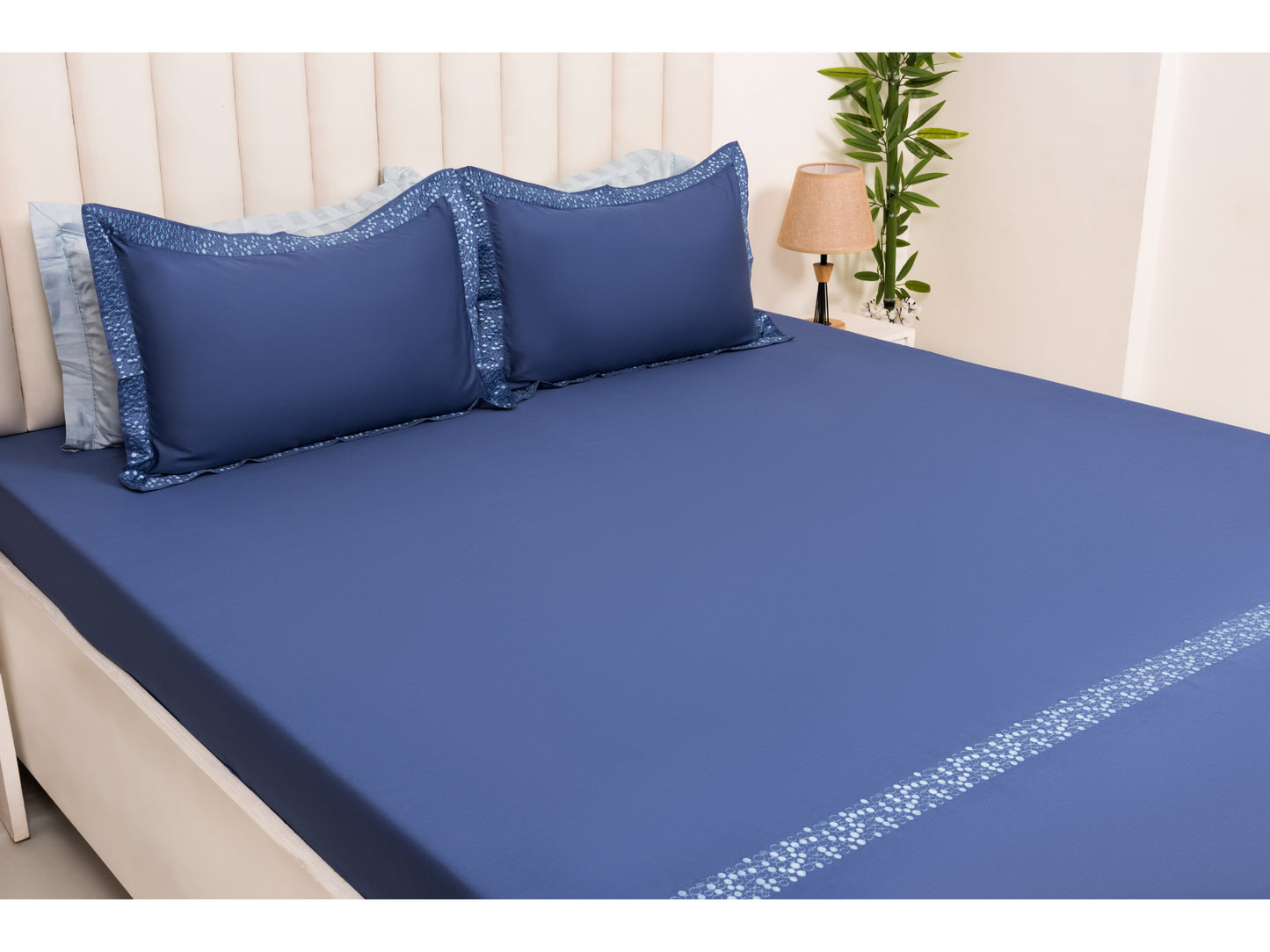 EMBROIDERY BEDSHEET 100% COTTON (3PCS) - Bedding Bliss