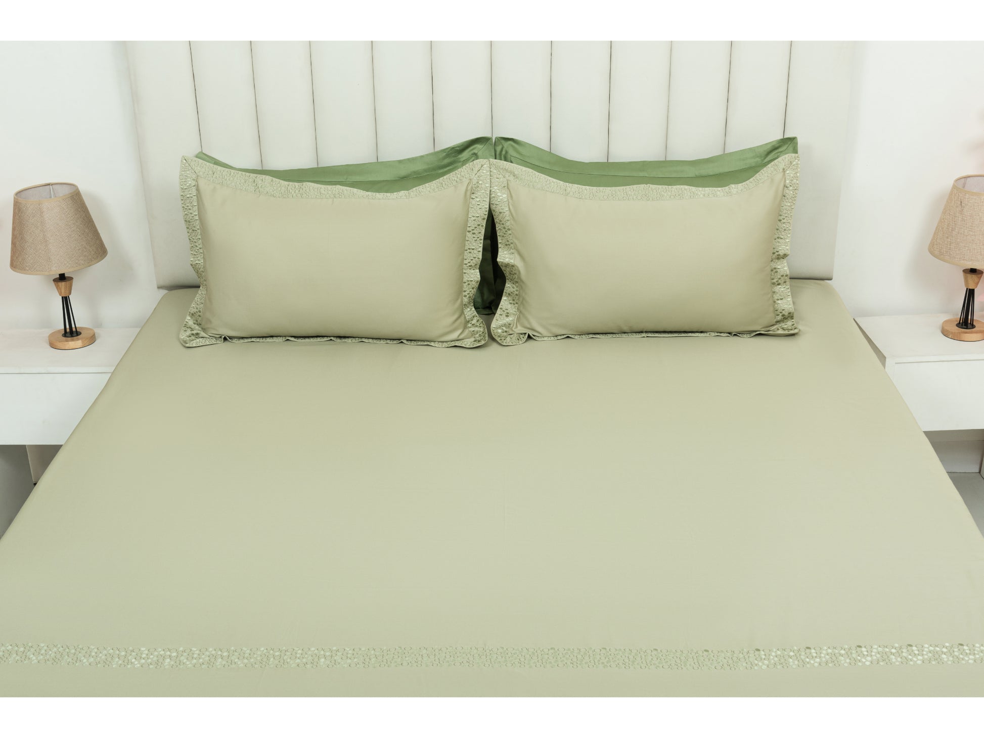 EMBROIDERY BEDSHEET 100% COTTON (3PCS) - Bedding Bliss