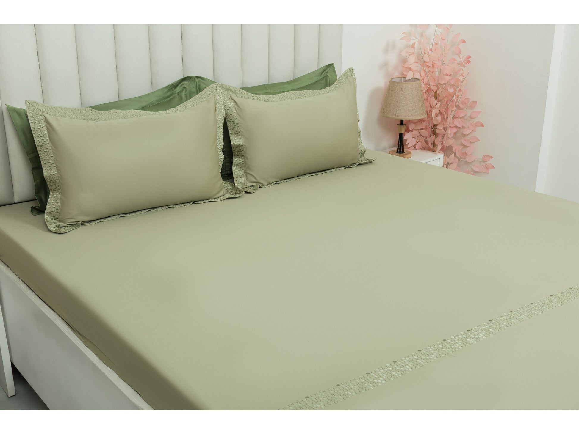 EMBROIDERY BEDSHEET 100% COTTON (3PCS) - Bedding Bliss