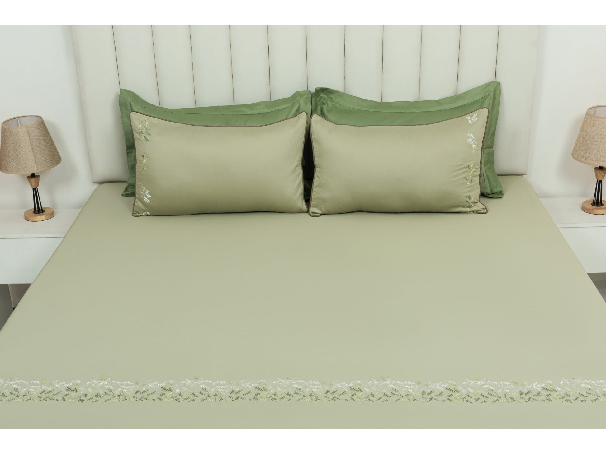 EMBROIDERY BEDSHEET 100% COTTON (3PCS) - Bedding Bliss