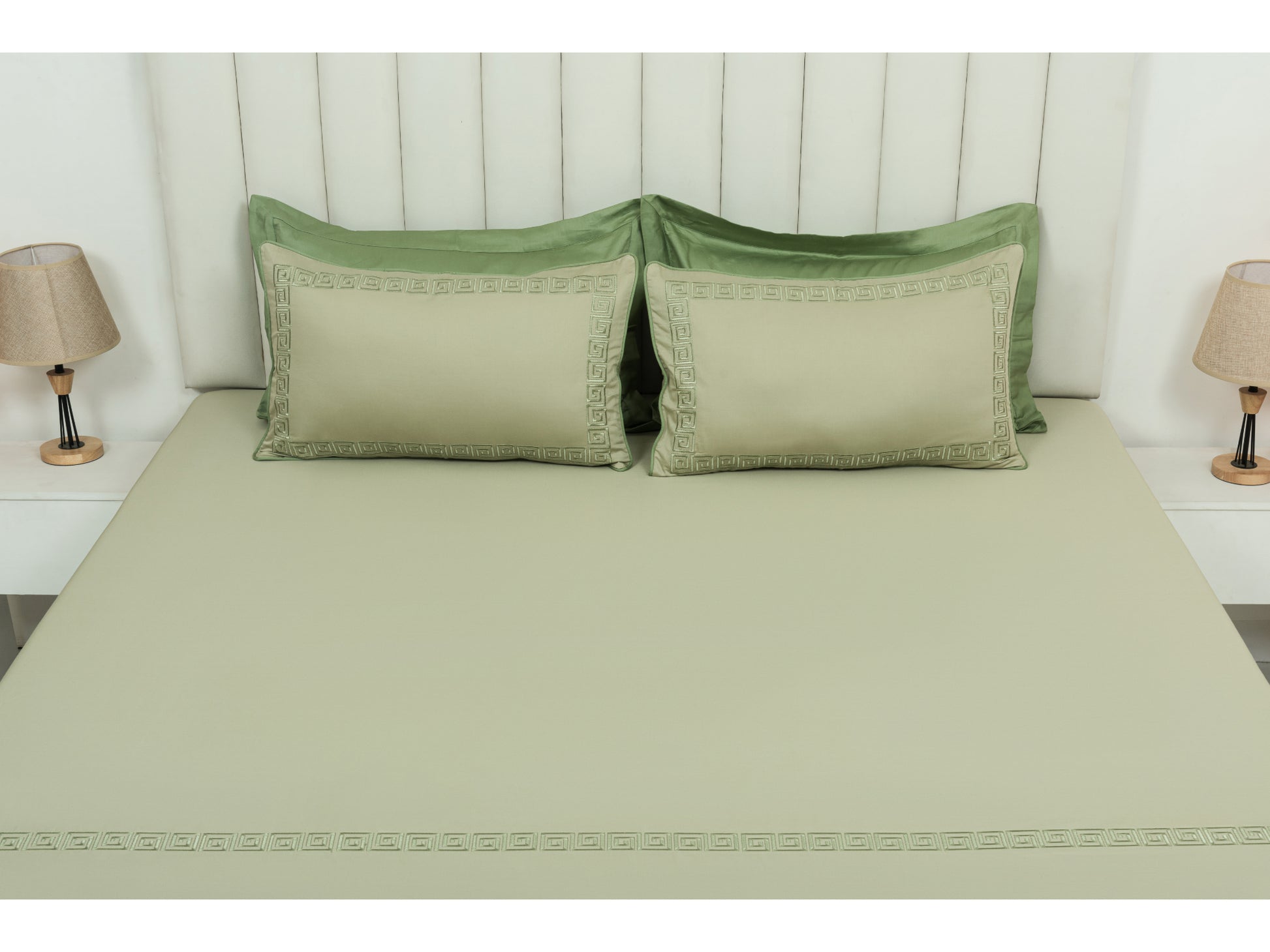 EMBROIDERY BEDSHEET 100% COTTON (3PCS) - Bedding Bliss