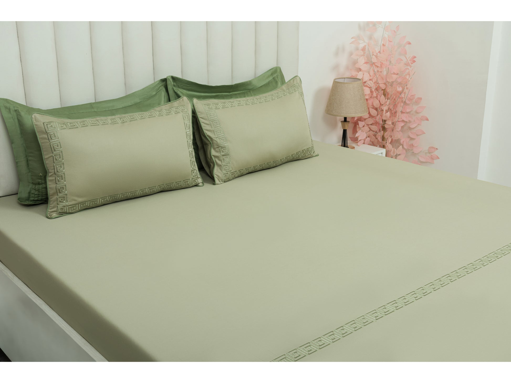 EMBROIDERY BEDSHEET 100% COTTON (3PCS) - Bedding Bliss