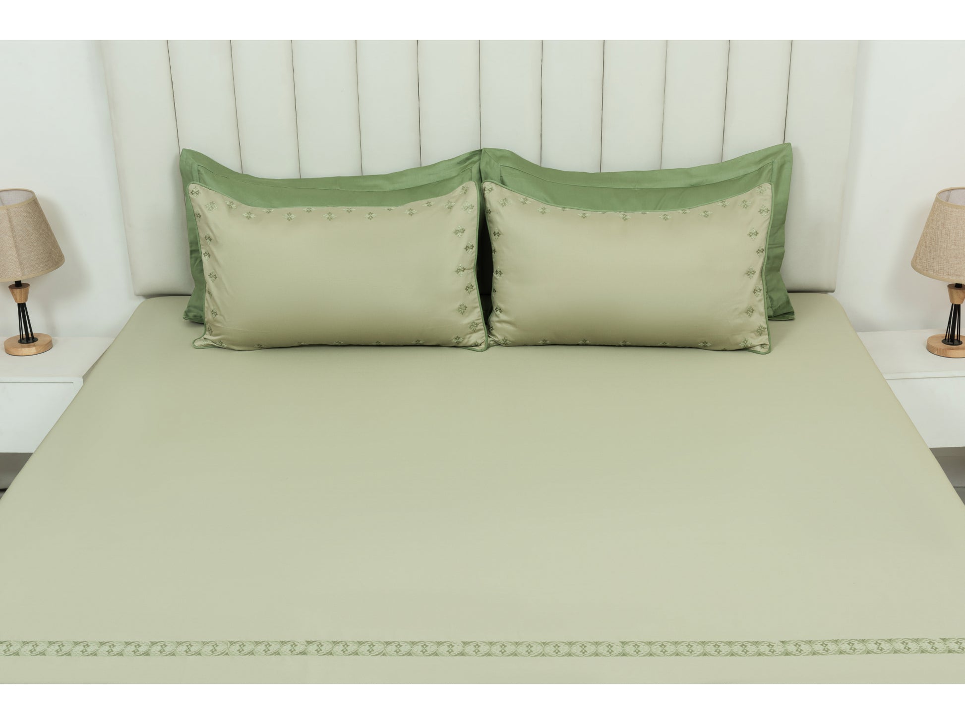 EMBROIDERY BEDSHEET 100% COTTON (3PCS) - Bedding Bliss