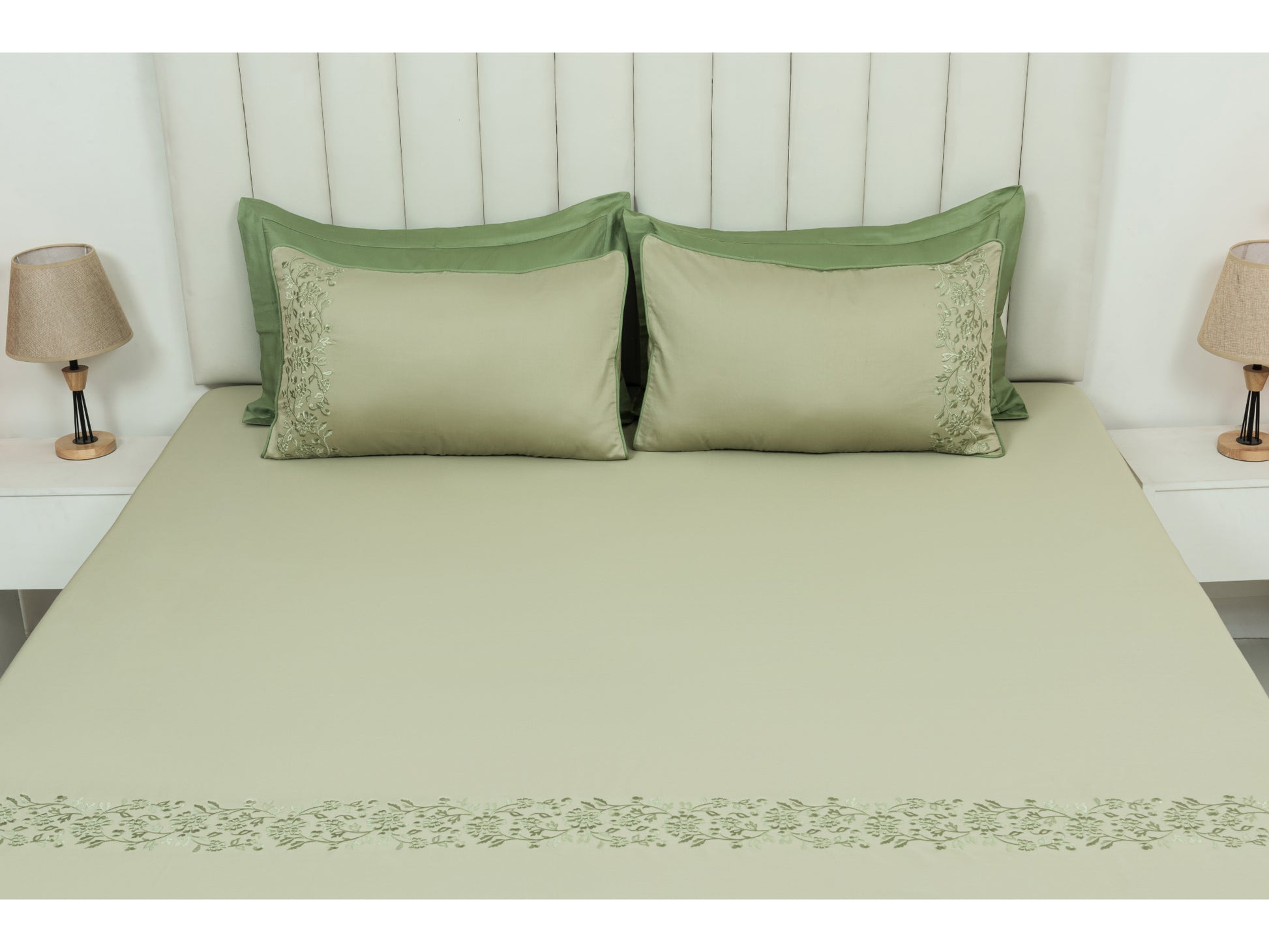 EMBROIDERY BEDSHEET 100% COTTON (3PCS) - Bedding Bliss