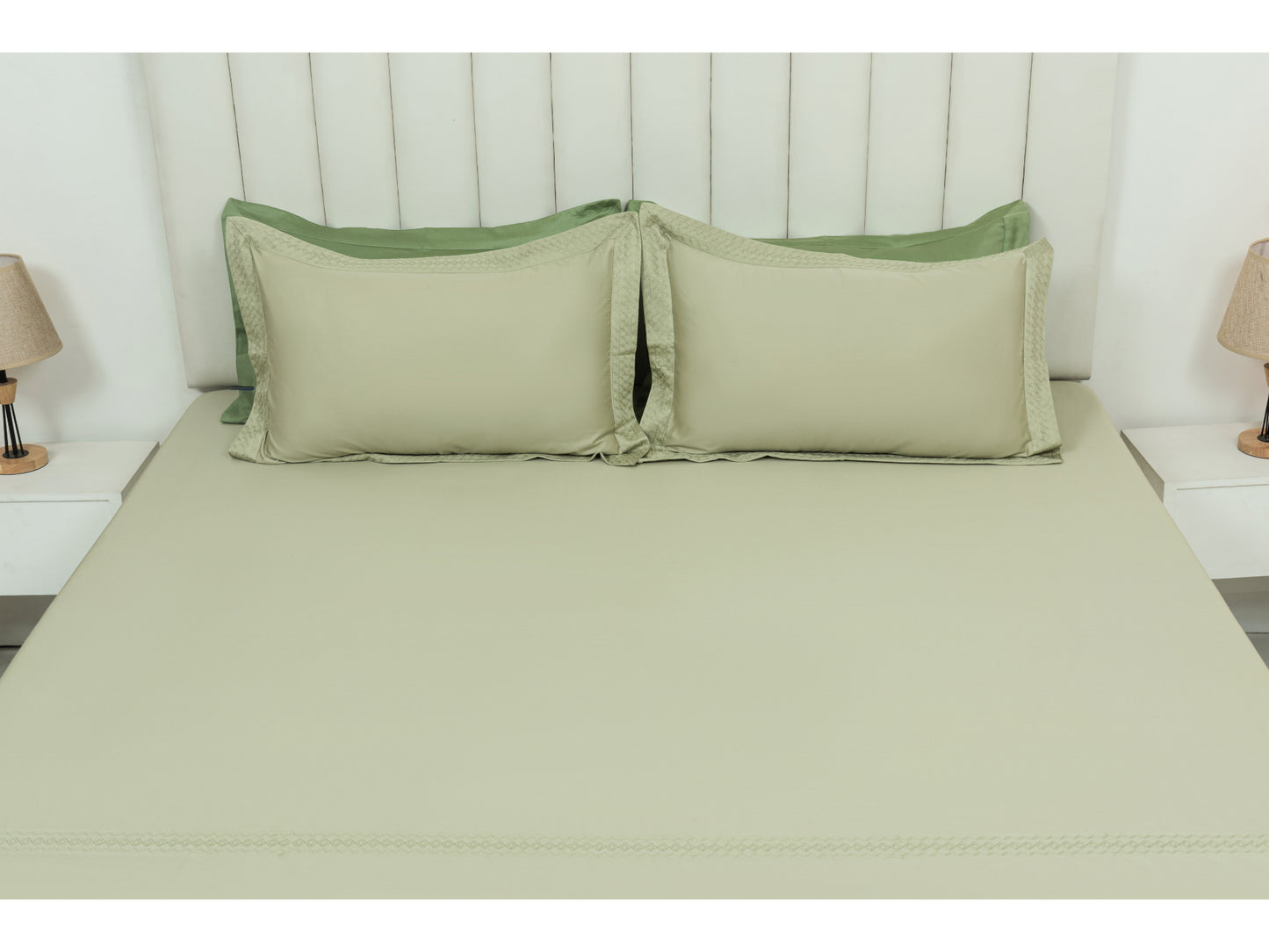 EMBROIDERY BEDSHEET 100% COTTON (3PCS) - Bedding Bliss