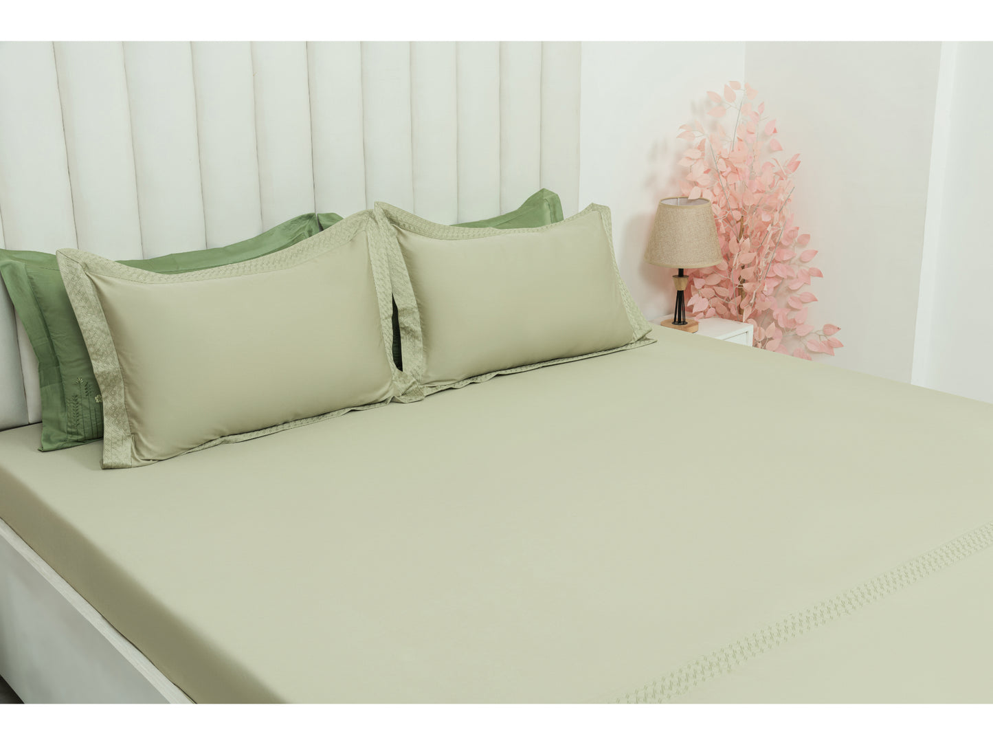 EMBROIDERY BEDSHEET 100% COTTON (3PCS) - Bedding Bliss