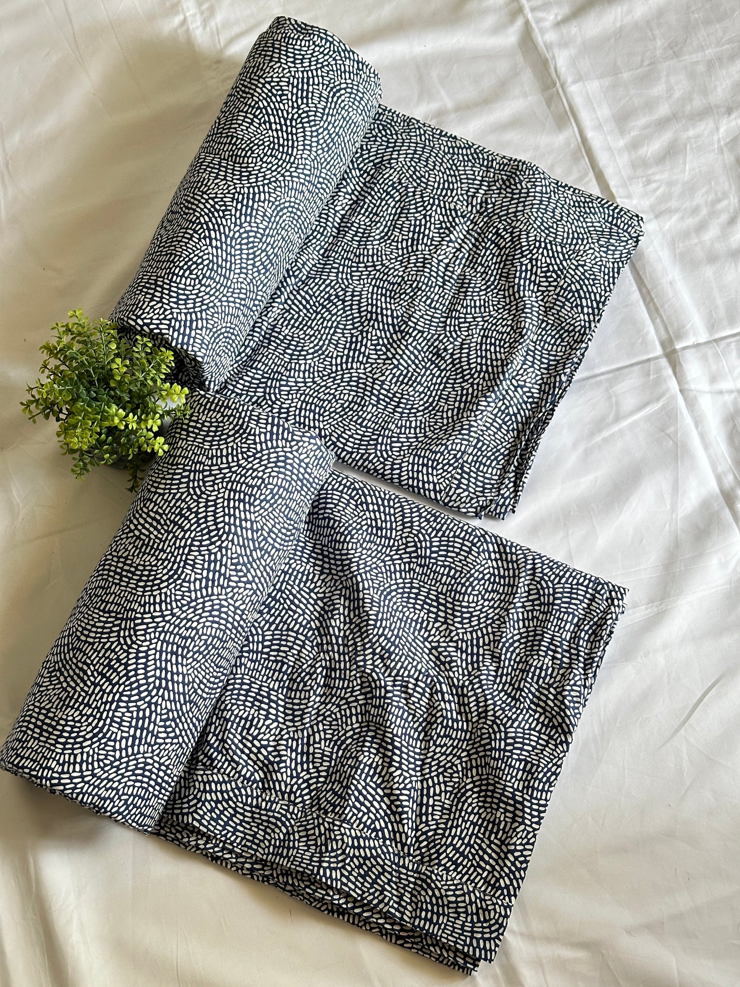 PURE COTTON 3 LAYER DOHOR (1 PCS, LIGHT BLUE) - Bedding Bliss