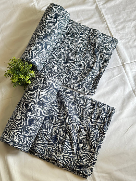 PURE COTTON 3 LAYER DOHOR (1 PCS, LIGHT BLUE) - Bedding Bliss