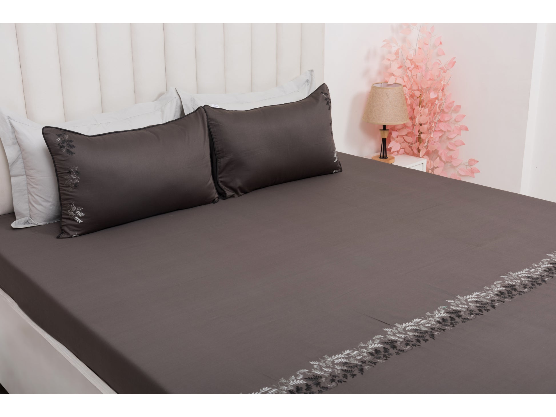 EMBROIDERY BEDSHEET 100% COTTON (3PCS) - Bedding Bliss