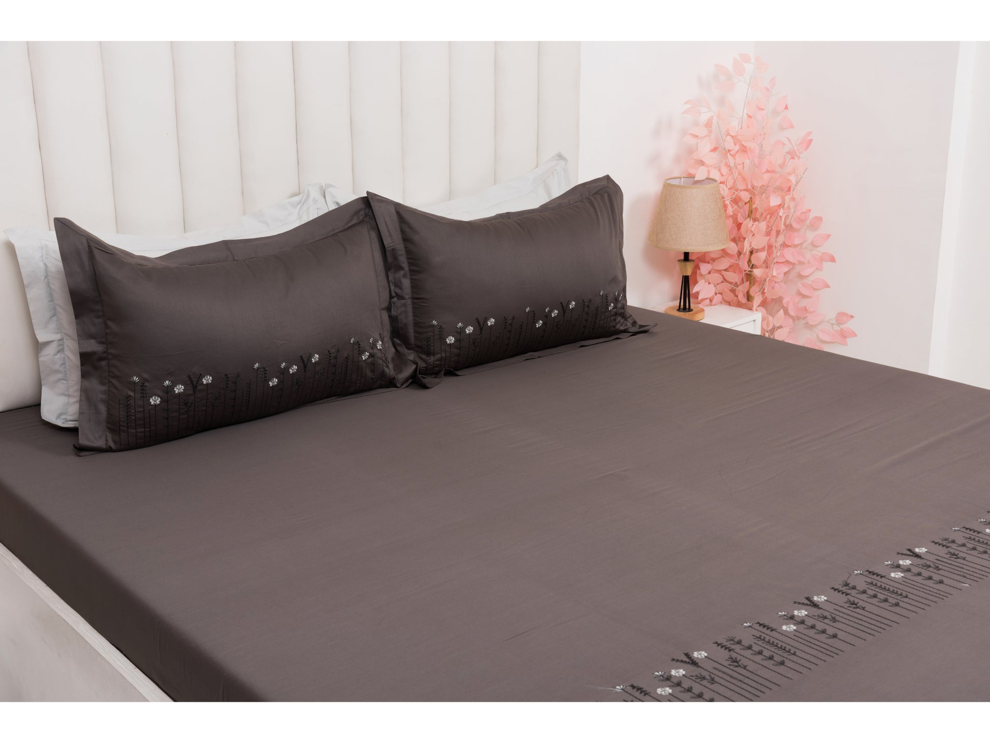 EMBROIDERY BEDSHEET 100% COTTON (3PCS) - Bedding Bliss