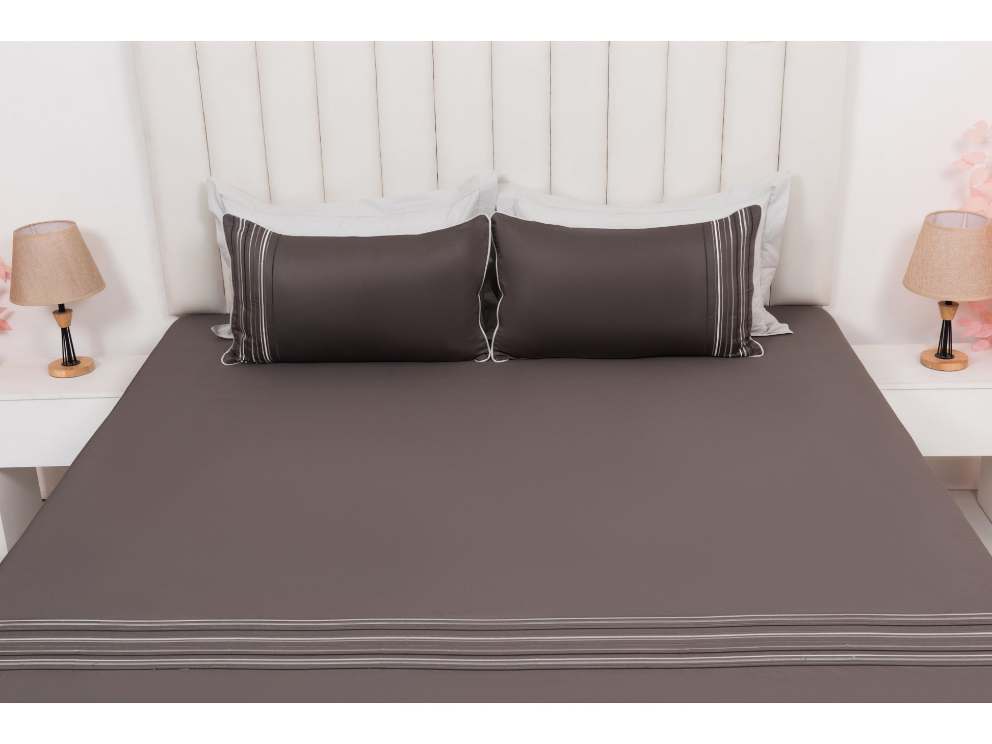EMBROIDERY BEDSHEET 100% COTTON (3PCS) - Bedding Bliss