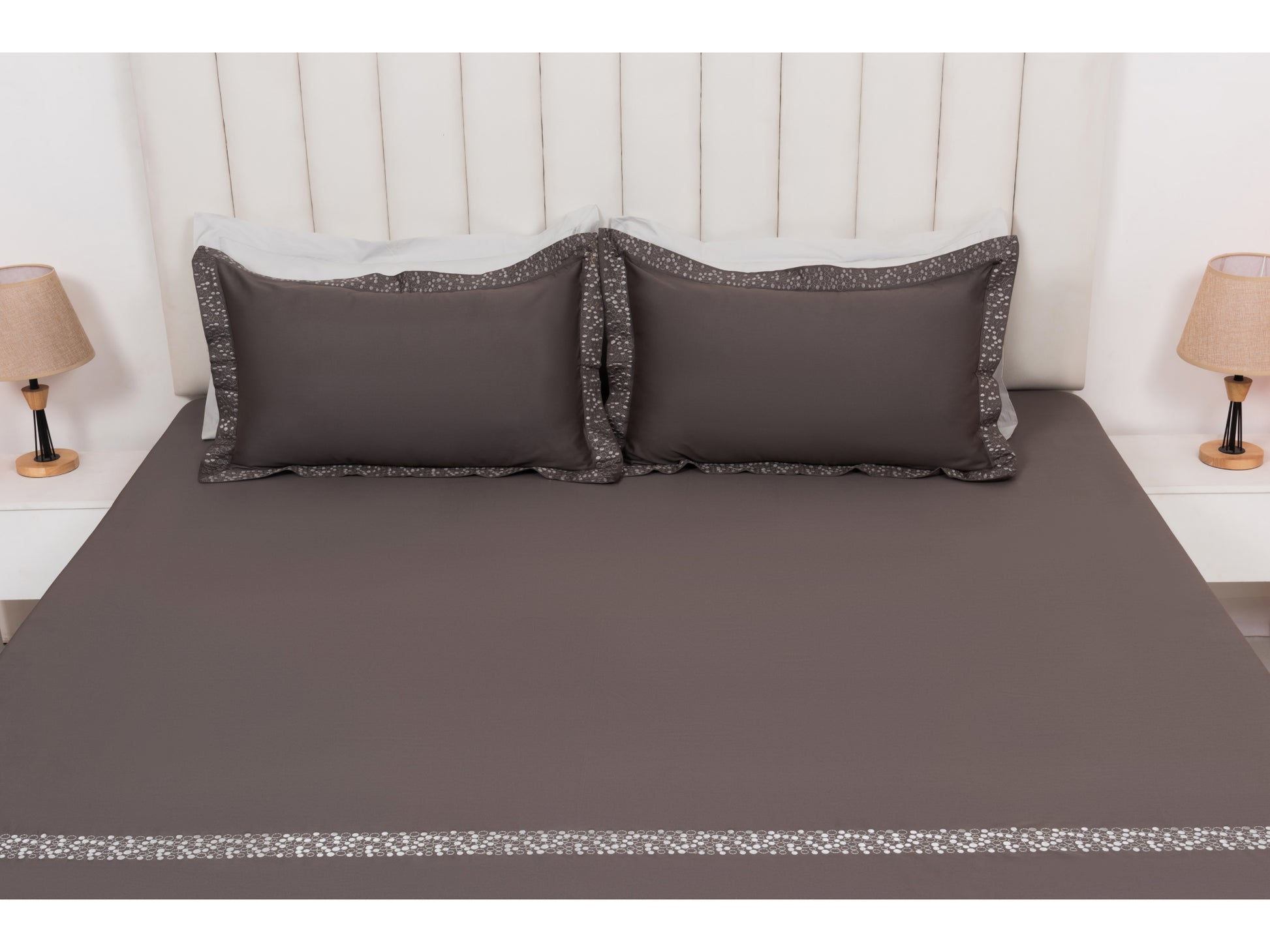 EMBROIDERY BEDSHEET 100% COTTON (3PCS) - Bedding Bliss