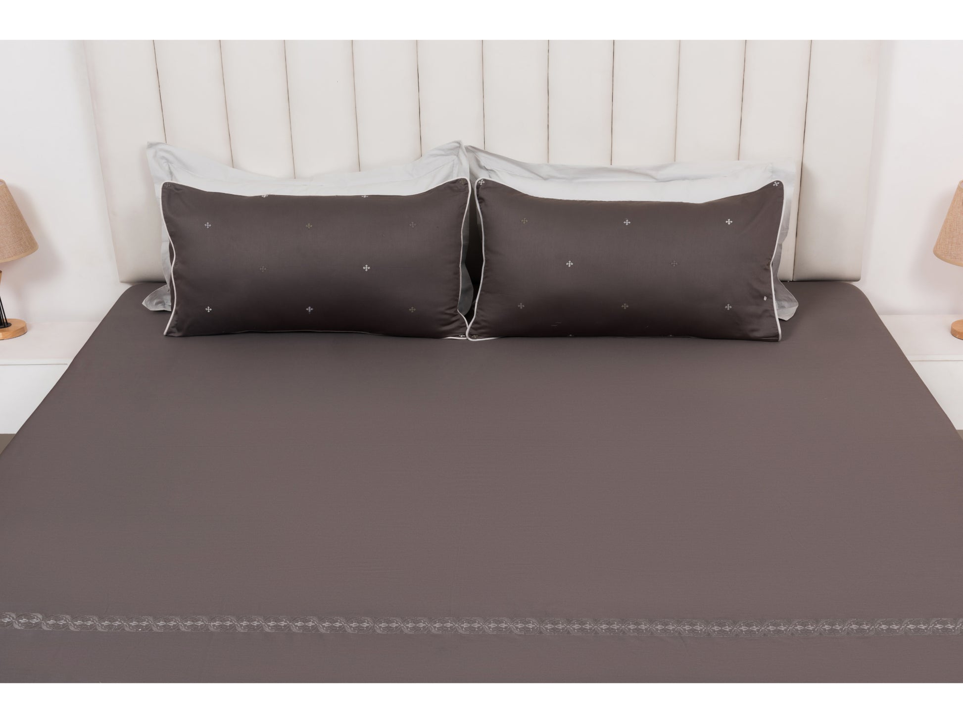 EMBROIDERY BEDSHEET 100% COTTON (3PCS) - Bedding Bliss
