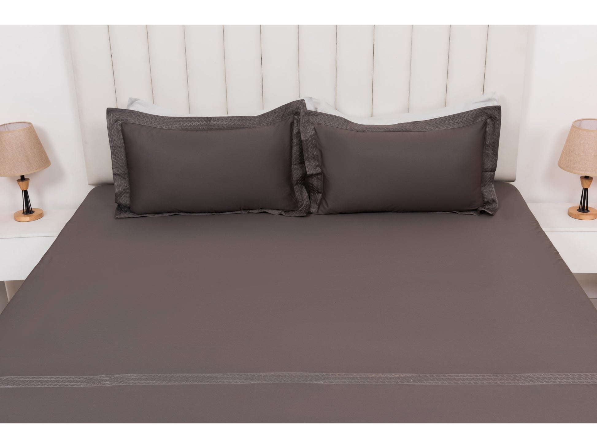 EMBROIDERY BEDSHEET 100% COTTON (3PCS) - Bedding Bliss