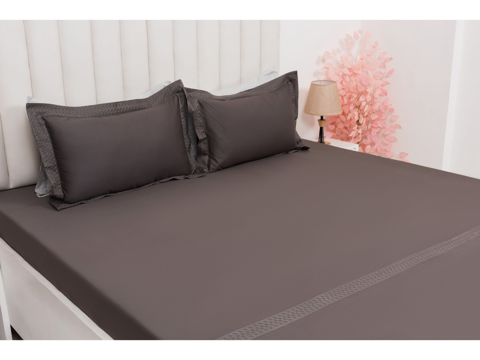 EMBROIDERY BEDSHEET 100% COTTON (3PCS) - Bedding Bliss